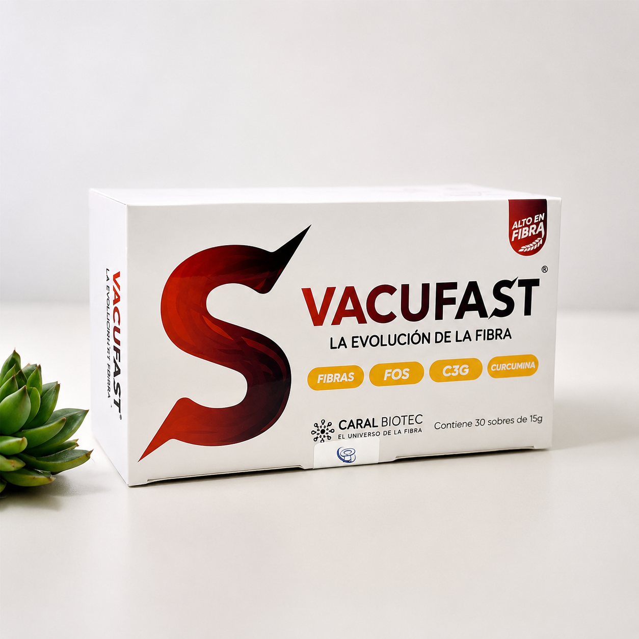 Vacufast, Caja de 30 sobres de 15 gr c/u