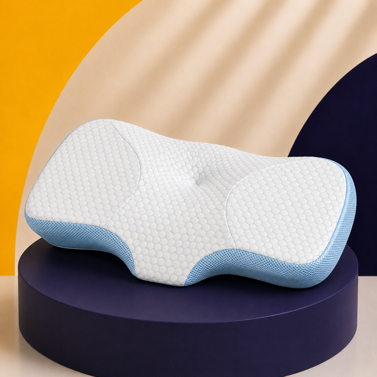 Almohada con gel anti ronquido